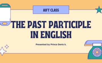 The Past Participle in English